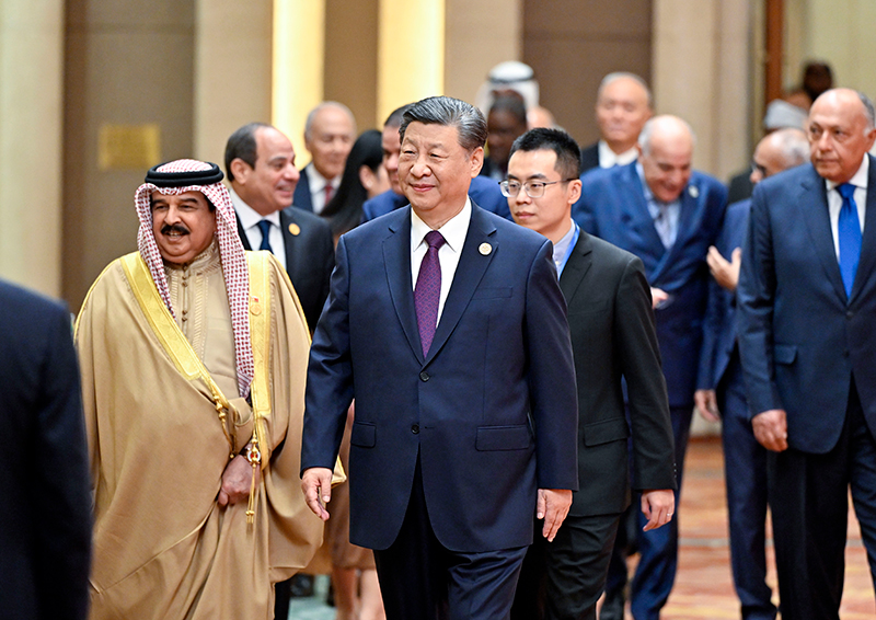 △2024年5月30日，习近平主席在北京钓鱼台国宾馆出席中阿合作论坛第十届部长级会议开幕式并发表主旨讲话。